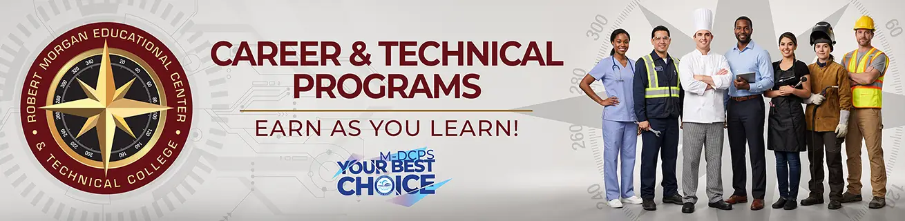 Career and technical programs. Earn as you learn!